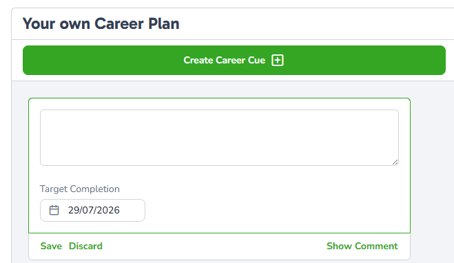 Step 4 Career Cue Create