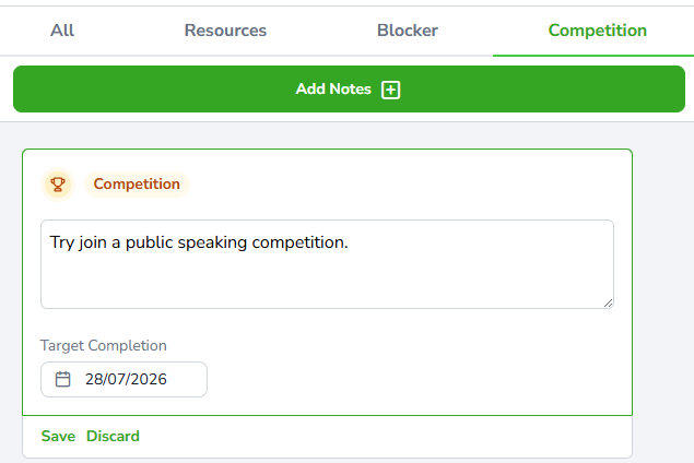Step 4 Competition Create
