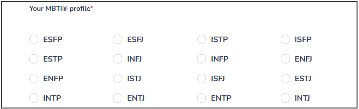 MBTI 16 Personality Types